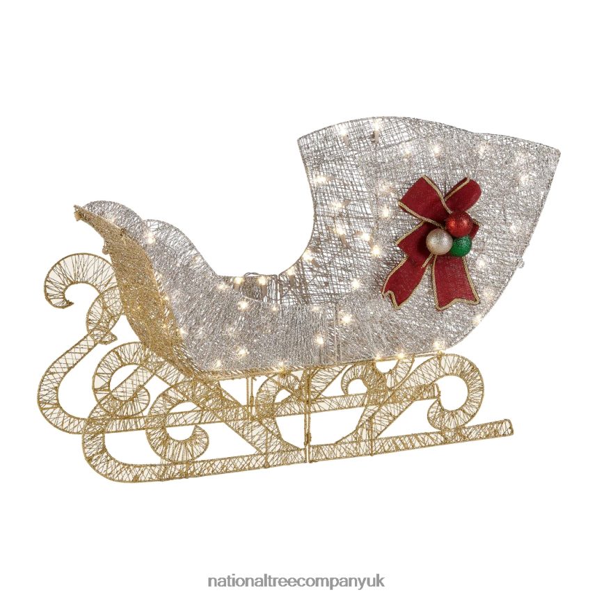 decoration | National Tree Company 38in Santas Sleigh with LED Lights F2L4F607